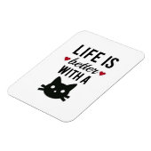 Flexibele magneet die zegt dat het leven beter is (Linkerzijde)