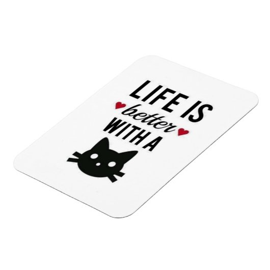 Flexibele magneet die zegt dat het leven beter is (Linkerzijde)