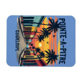 Flexibele magneet Guadeloupe – Souvenir zonsonderg (Horizontaal)