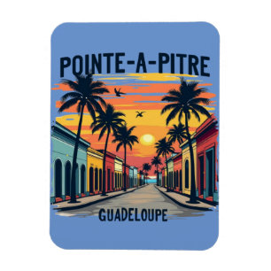 Flexibele magneet Guadeloupe – Souvenir zonsonderg