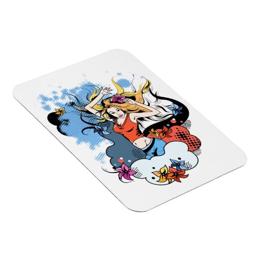 Flexibele Magneet met dansende meisje afbeelding (Rechterzijde)