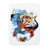 Flexibele Magneet met dansende meisje afbeelding (Verticaal)