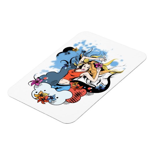 Flexibele Magneet met dansende meisje afbeelding (Linkerzijde)