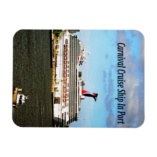 Flexibele magneet met foto van cruiseschip (Horizontaal)