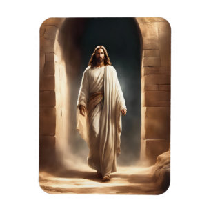 Flexibele magneet met Lord Jesus Walking
