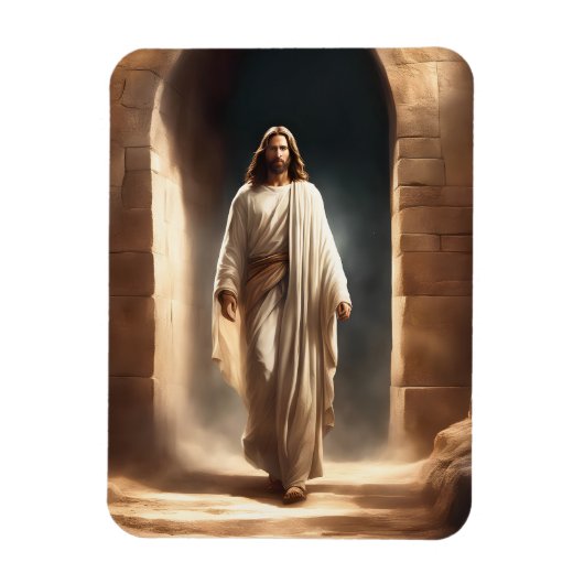 Flexibele magneet met Lord Jesus Walking (Verticaal)