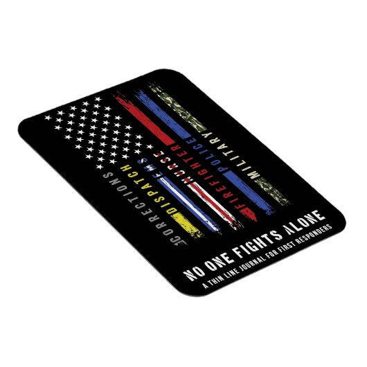 Flexibele magneet met "Thin Line Flag First Respon (Rechterzijde)