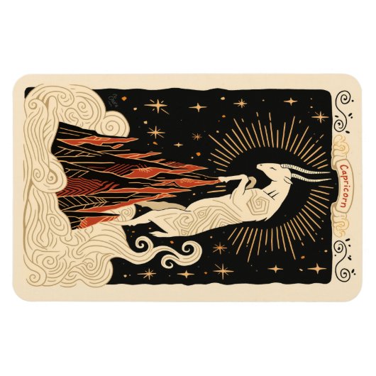 Flexibele magneet Steenbok Hemelse Zodiac Art (Horizontaal)