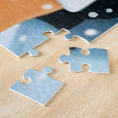 Flexibele magneet Vrolijk kerstfeest - kerstman Legpuzzel (Zijkant)