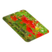 Flexibele magneten Voeg Jouw tekst Red Poppy Flowe (Rechterzijde)