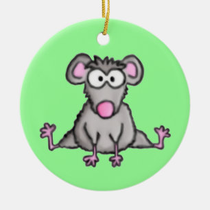 Flexibele muis keramisch ornament