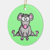 Flexibele muis keramisch ornament (Links)