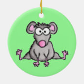 Flexibele muis keramisch ornament (Achterkant)