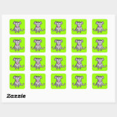 Flexibele muis vierkante sticker (Vel)