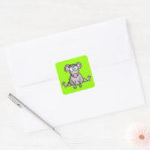 Flexibele muis vierkante sticker (Envelop)