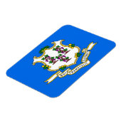 Flexibele patriottische magneet met Connecticut-vl (Linkerzijde)