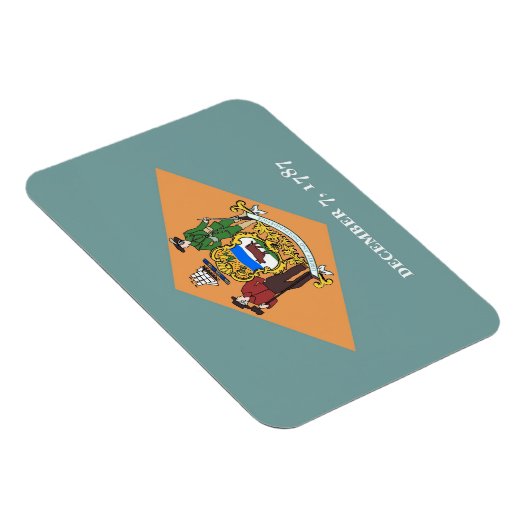 Flexibele patriottische magneet met Delaware vlag (Rechterzijde)