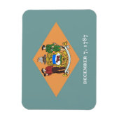 Flexibele patriottische magneet met Delaware vlag (Verticaal)