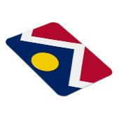 Flexibele patriottische magneet met Denver City vl (Rechterzijde)