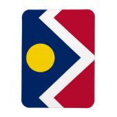 Flexibele patriottische magneet met Denver City vl (Verticaal)