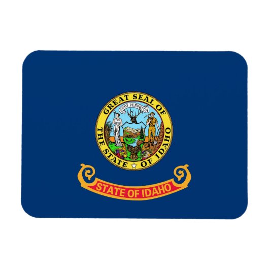 Flexibele patriottische magneet met Idaho-vlag (Horizontaal)