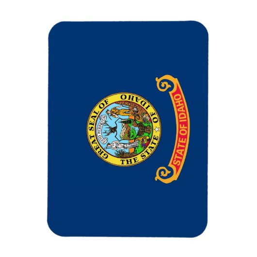 Flexibele patriottische magneet met Idaho-vlag (Verticaal)