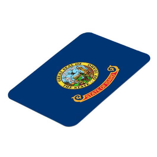 Flexibele patriottische magneet met Idaho-vlag (Linkerzijde)