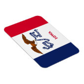 Flexibele patriottische magneet met Iowa-vlag (Rechterzijde)