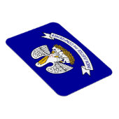 Flexibele patriottische magneet met Louisiana-vlag (Rechterzijde)