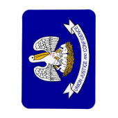 Flexibele patriottische magneet met Louisiana-vlag (Verticaal)