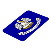 Flexibele patriottische magneet met Louisiana-vlag (Linkerzijde)
