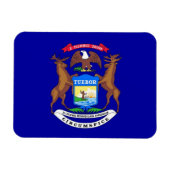 Flexibele patriottische magneet met Michigan-vlag (Horizontaal)