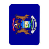 Flexibele patriottische magneet met Michigan-vlag (Verticaal)