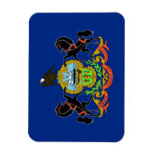 Flexibele patriottische magneet met Pennsylvania v (Verticaal)