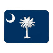 Flexibele patriottische magneet met South Carolina (Horizontaal)