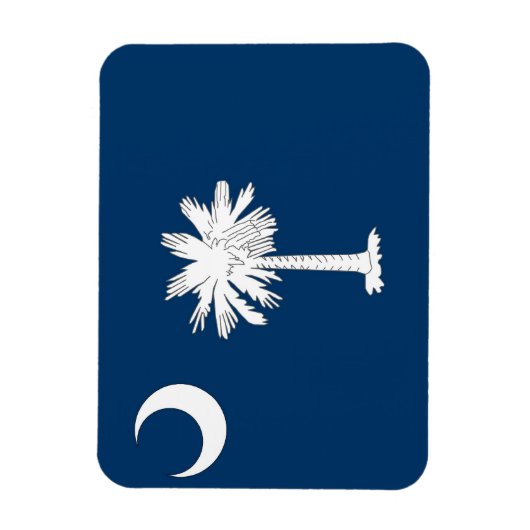 Flexibele patriottische magneet met South Carolina (Verticaal)