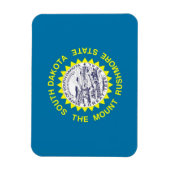 Flexibele patriottische magneet met South Dakota v (Verticaal)