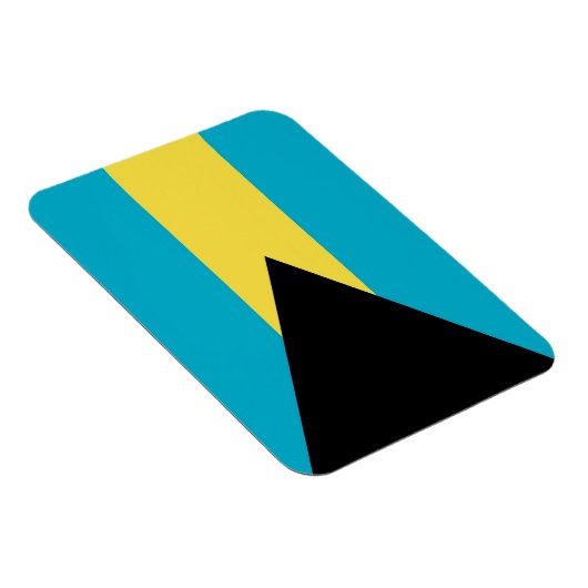 Flexibele patriottische magneet met vlag van Baham (Rechterzijde)