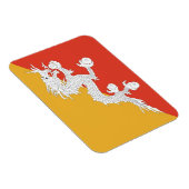 Flexibele patriottische magneet met vlag van Bhuta (Rechterzijde)