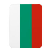 Flexibele patriottische magneet met vlag van Bulga (Verticaal)