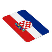 Flexibele patriottische magneet met vlag van Kroat (Rechterzijde)