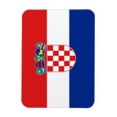 Flexibele patriottische magneet met vlag van Kroat (Verticaal)