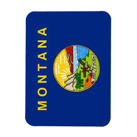 Flexibele patriottische magneet met vlag van Monta (Verticaal)