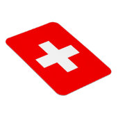 Flexibele patriottische magneet met vlag van Zwits (Rechterzijde)