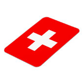 Flexibele patriottische magneet met vlag van Zwits (Linkerzijde)