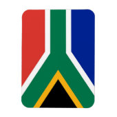 Flexibele patriottische magneet met Zuid-Afrikaans (Verticaal)