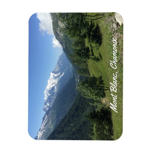Flexibele Photo Magnet Mont Blanc-chamonix Magneet (Verticaal)