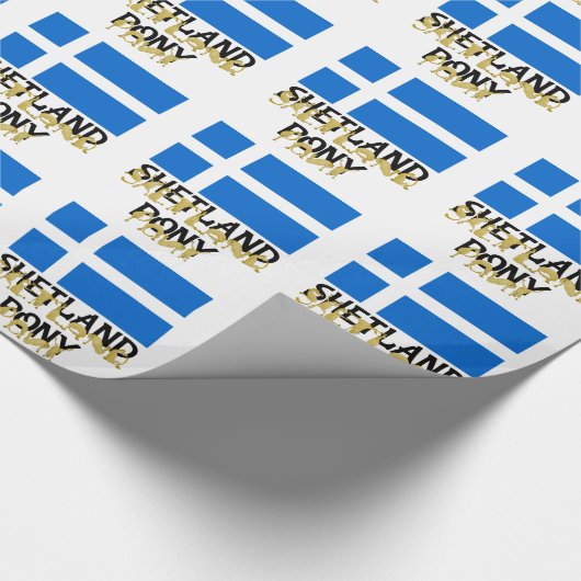 Flexibele pony's - Shetland Cadeaupapier (Hoek)