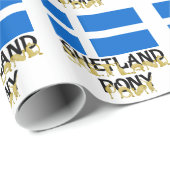 Flexibele pony's - Shetland Cadeaupapier (Rol Hoek)