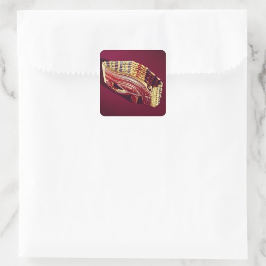 Flexibele steunbalk vierkante sticker (Tas)